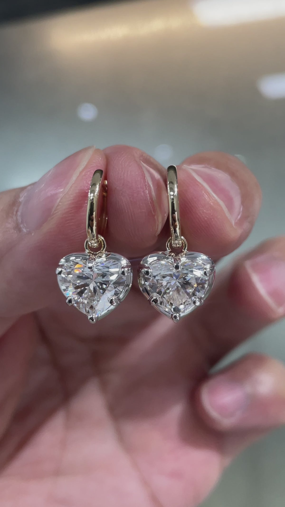 Sweetheart Nest Lab Diamond Earrings