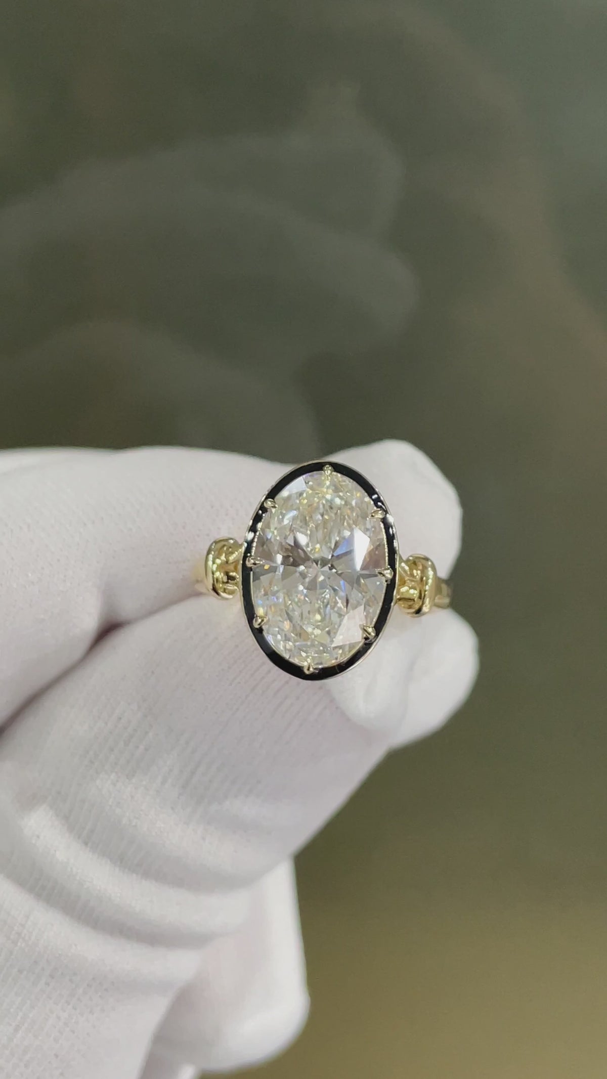 Eclipse Oval Lab Diamond Ring