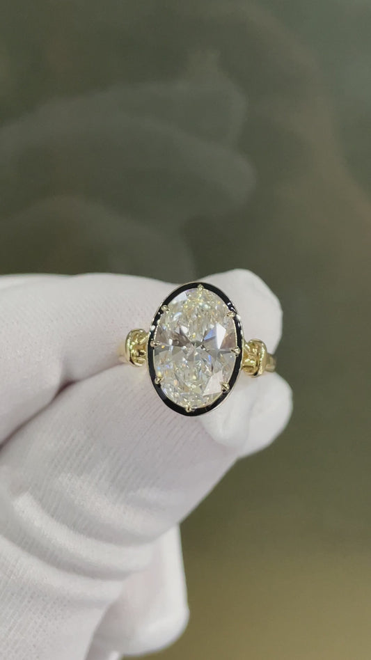 Eclipse Oval Lab Diamond Ring