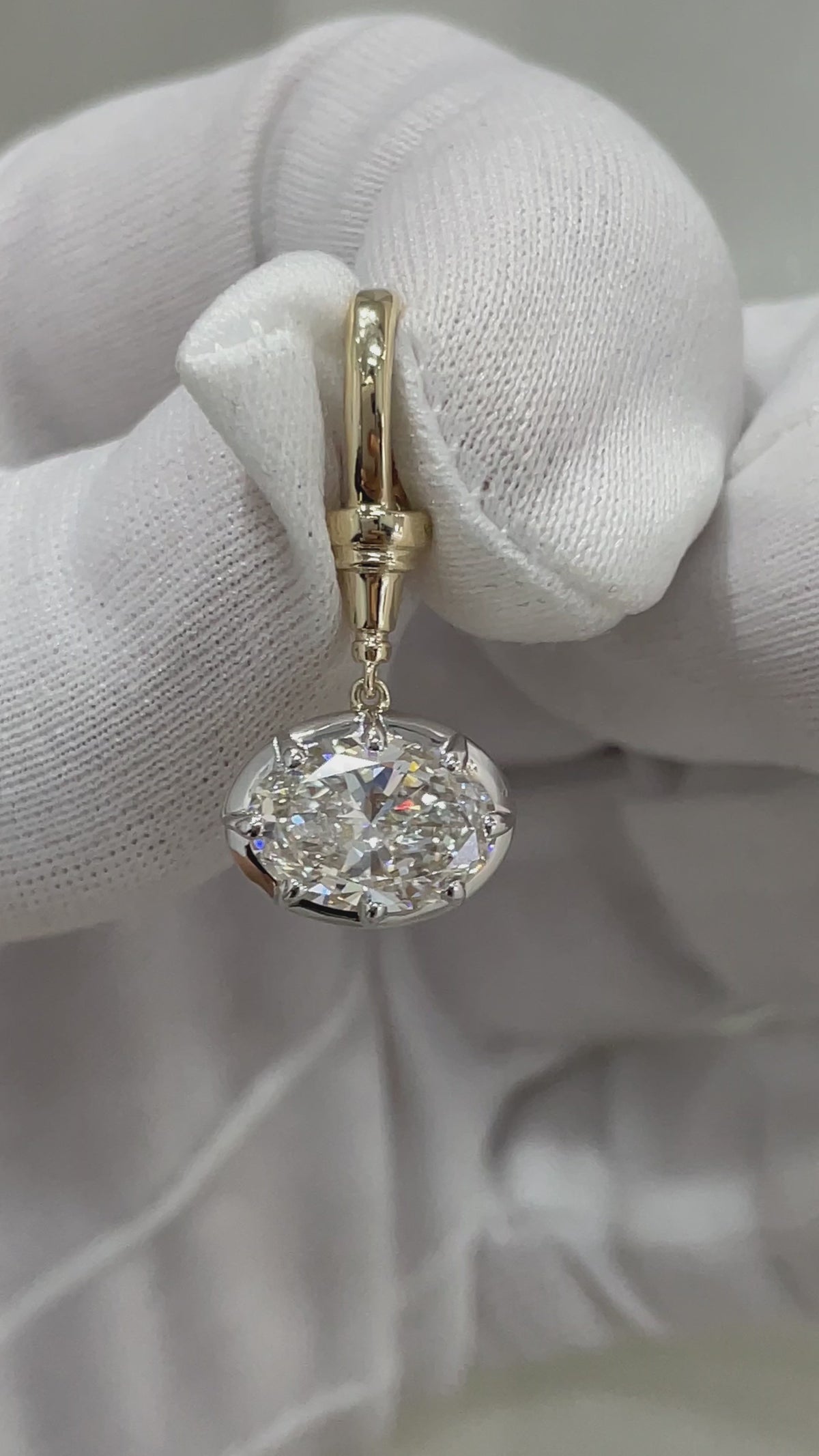 Tui Oval Lab Diamond Convertible Pendant