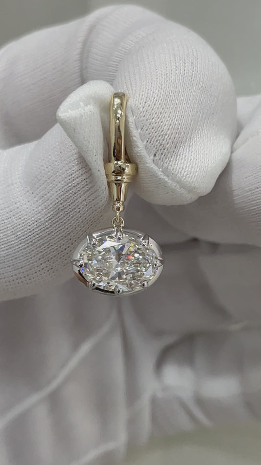 Tui Oval Lab Diamond Convertible Pendant