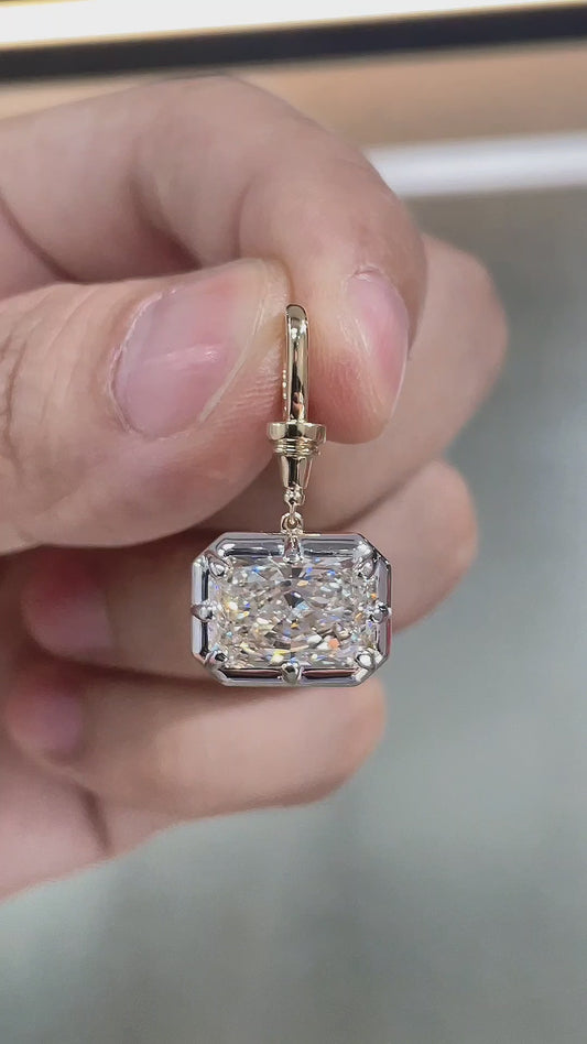 Tūī Nest Emerald Lab Diamond Pendant